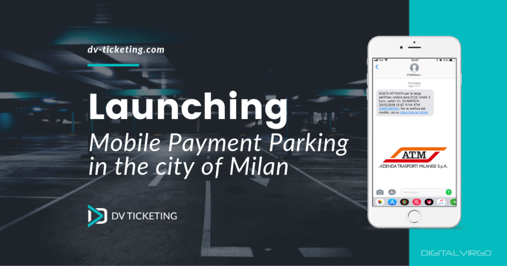 Mobile Payment parking launch in Milan