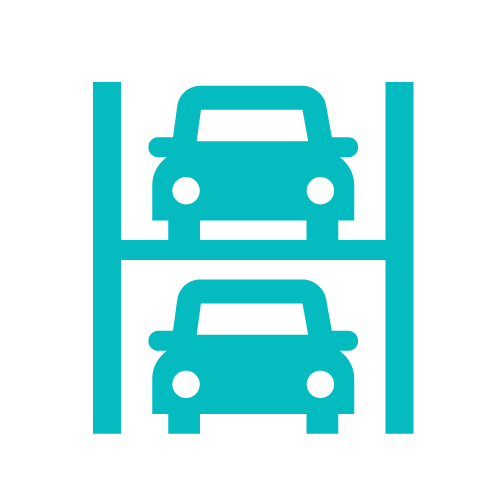 Multi level car parking icon